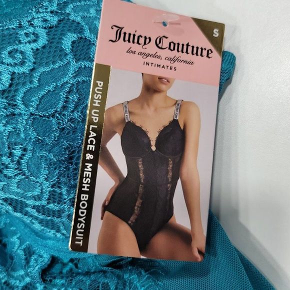 Juicy Couture Push Up Lace Mesh Bodysuit Lingerie Sz SM - Picture 11 of 15
